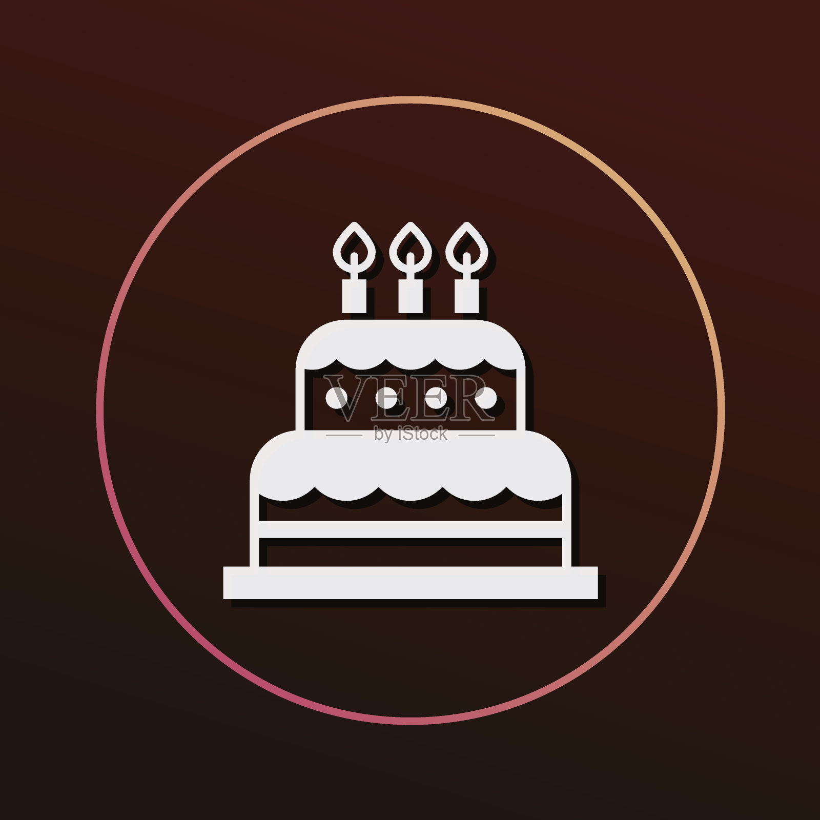 蛋糕图标插画图片素材