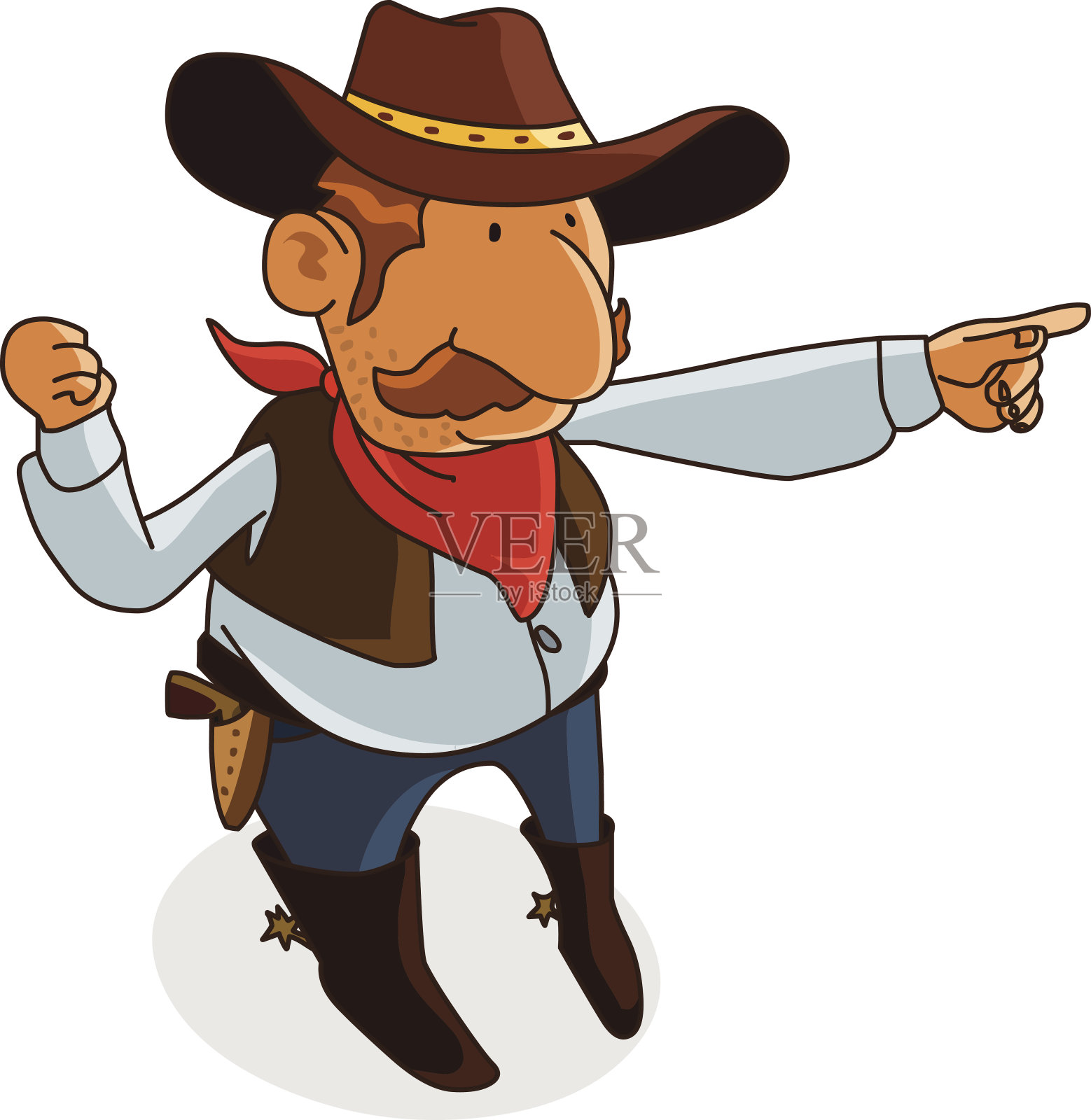 牛仔设计元素图片