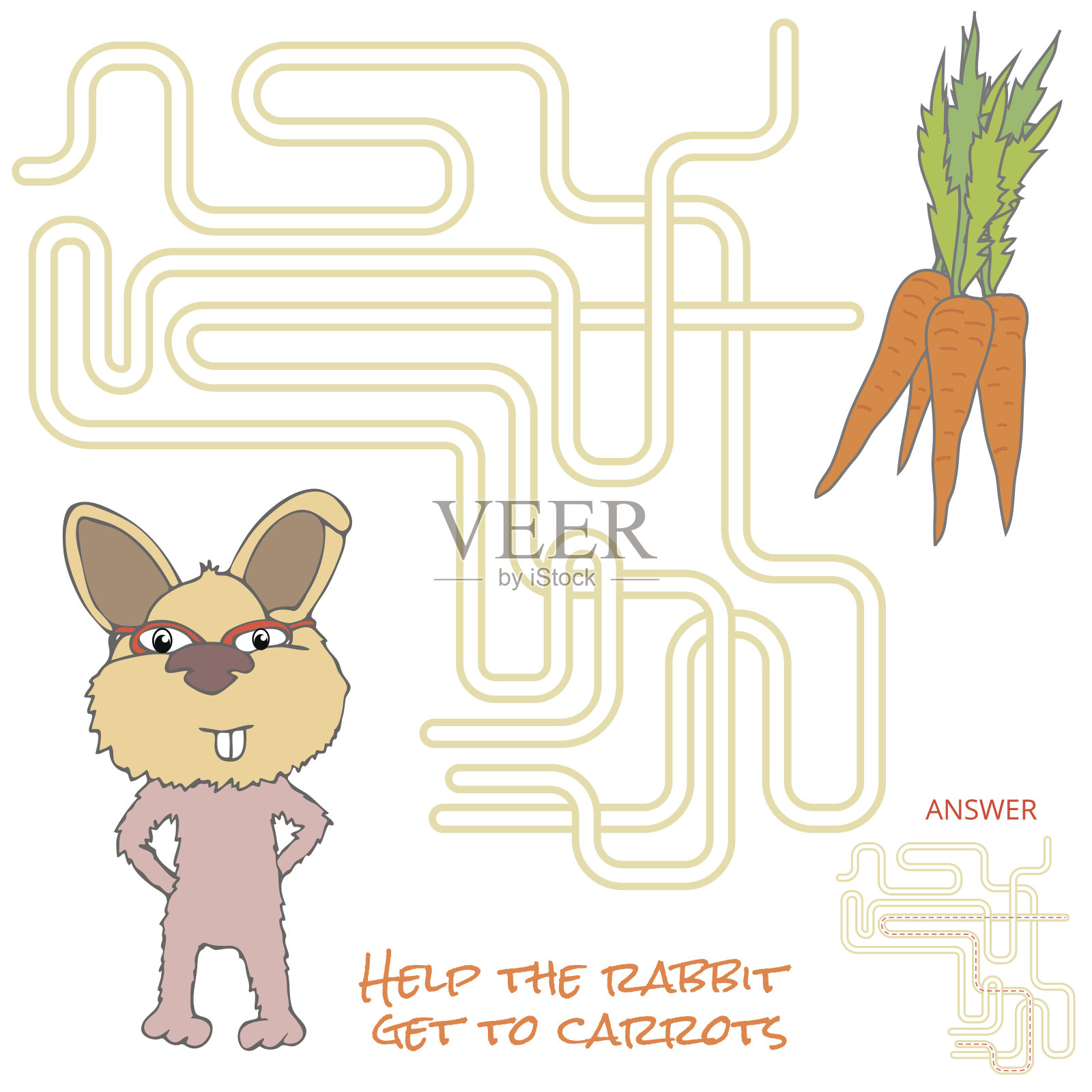 儿童迷宫游戏设计元素图片