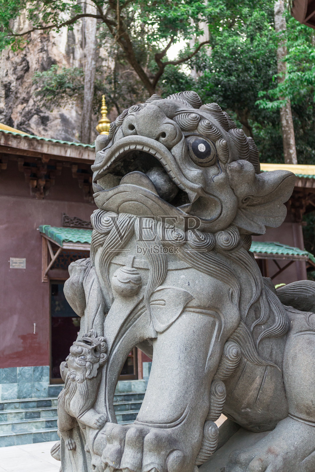 中国的狮子雕像照片摄影图片