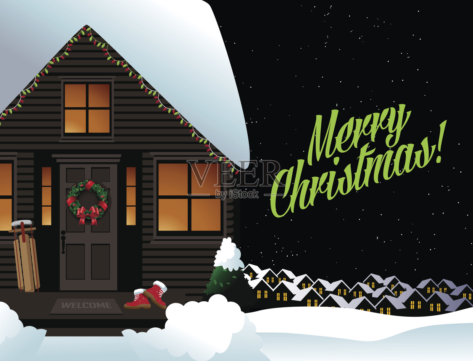 前门快乐设计元素图片