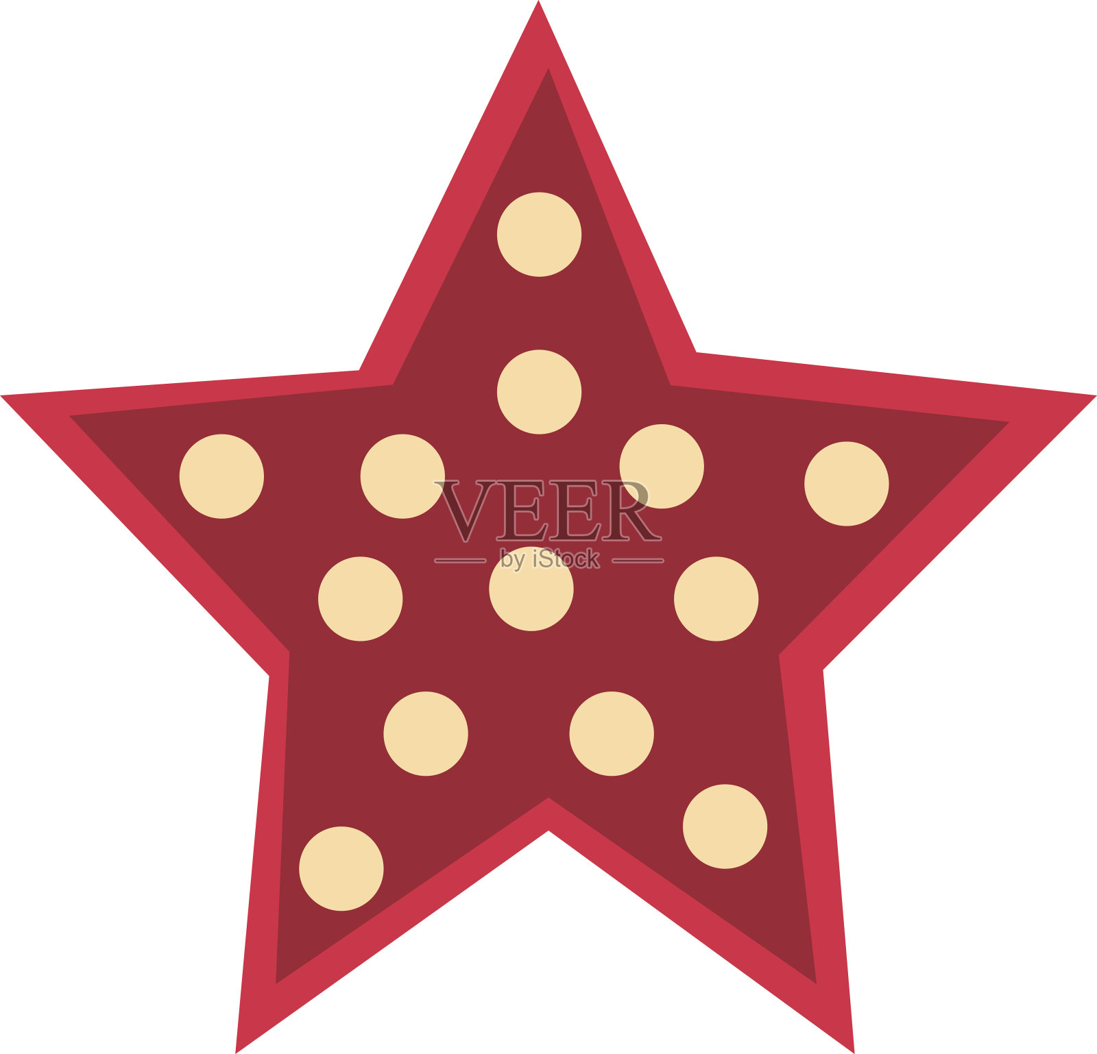 红星矢量图设计元素图片