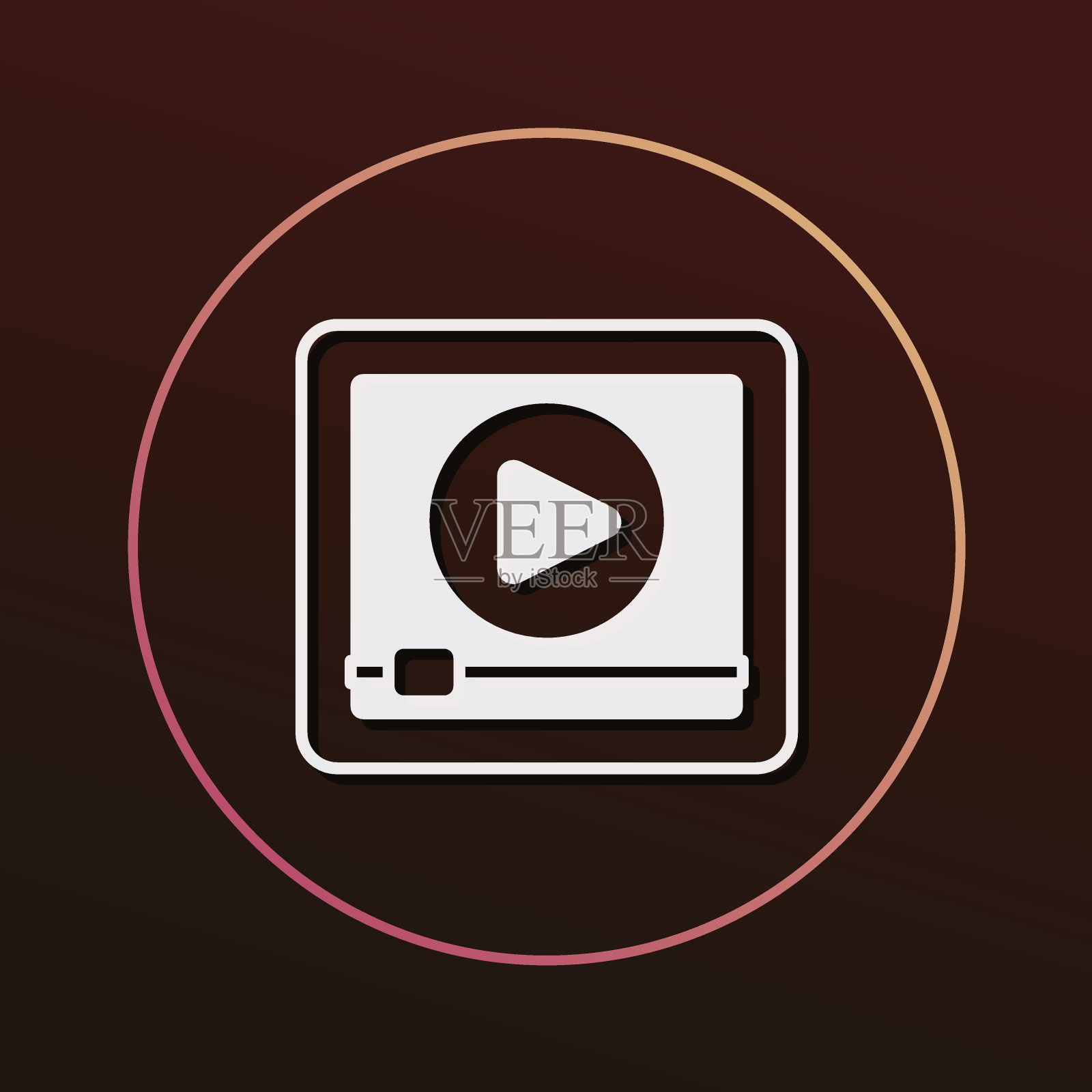 电视图标设计元素图片