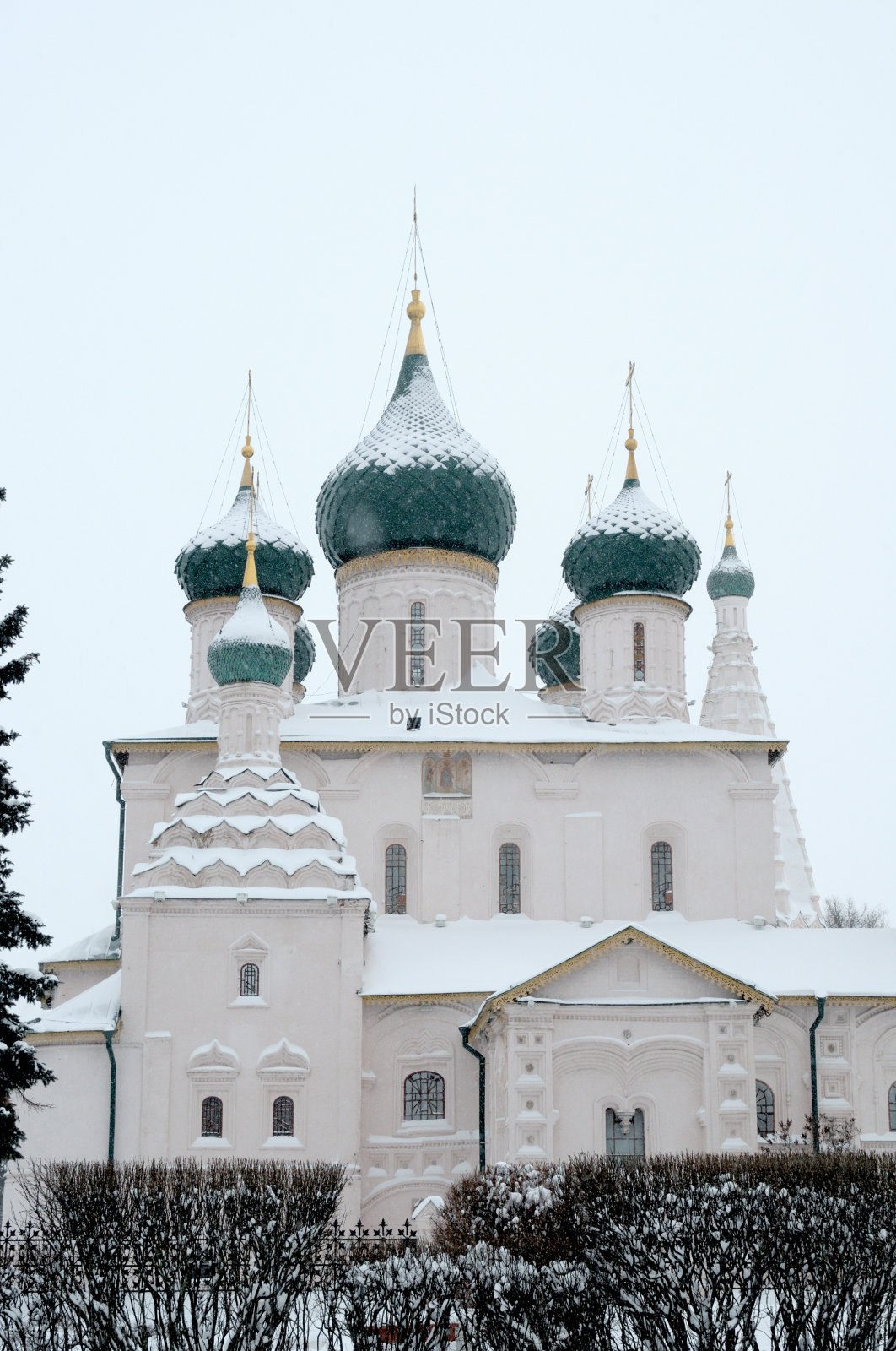 冬季在俄罗斯东正教教堂照片摄影图片
