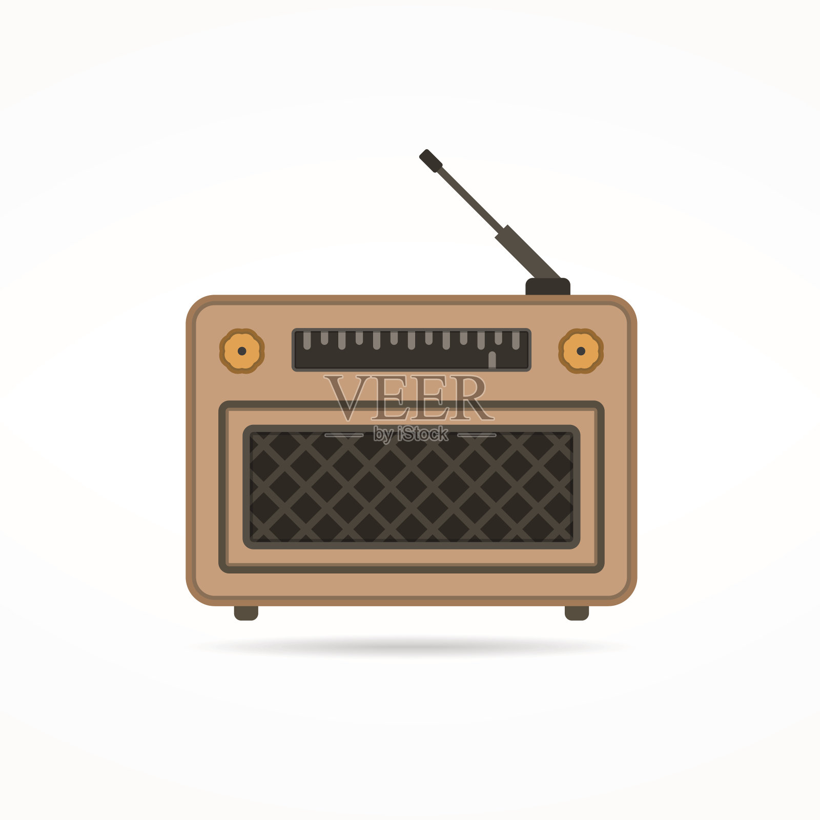 无线电平图标插画图片素材