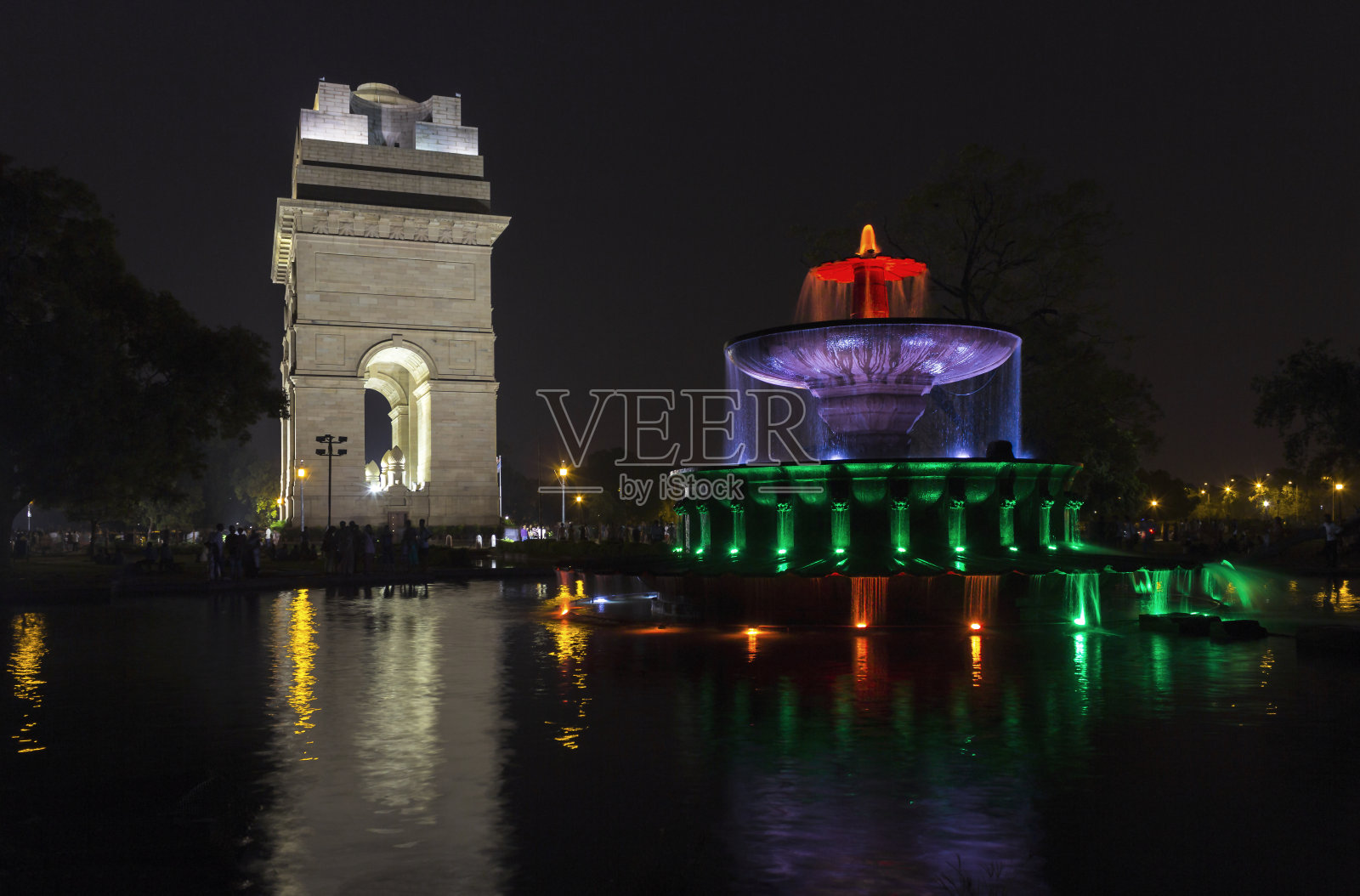 印度新德里的印度门照片摄影图片