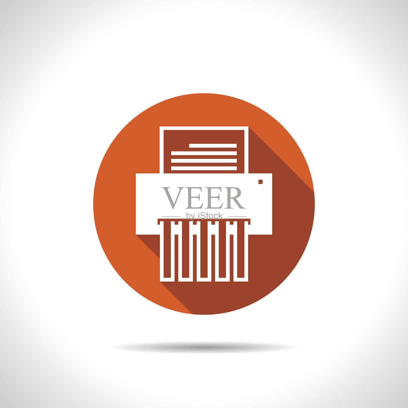 图标的碎纸机插画图片素材