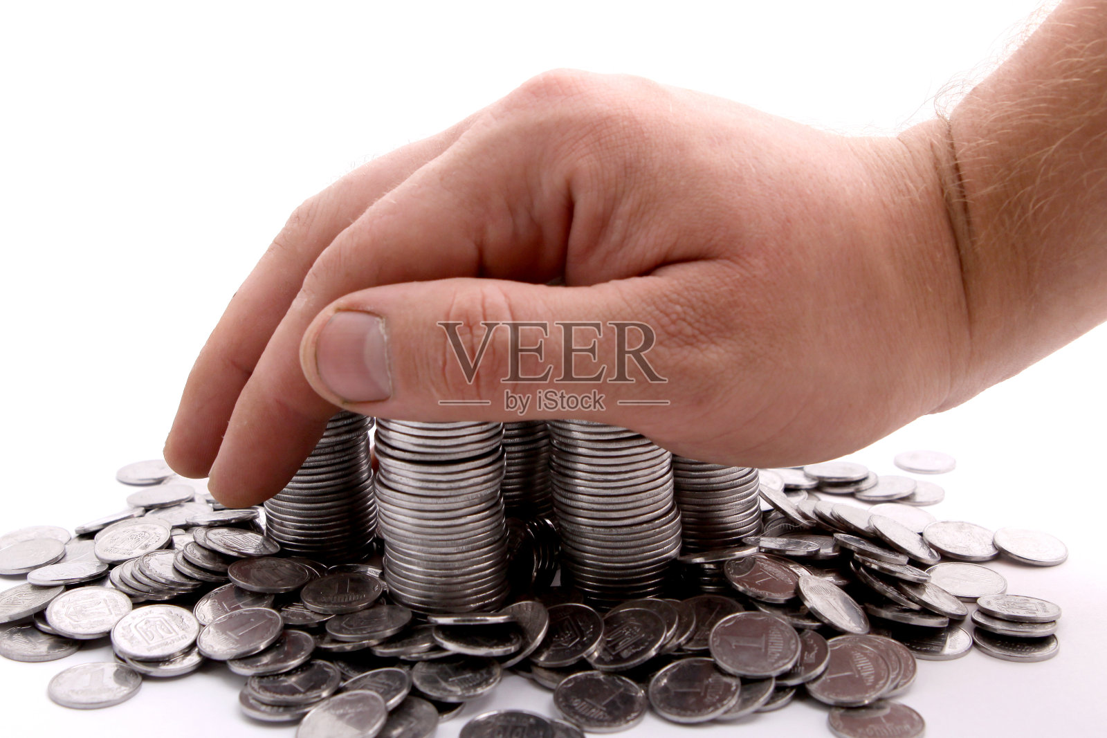 手动添加硬币照片摄影图片