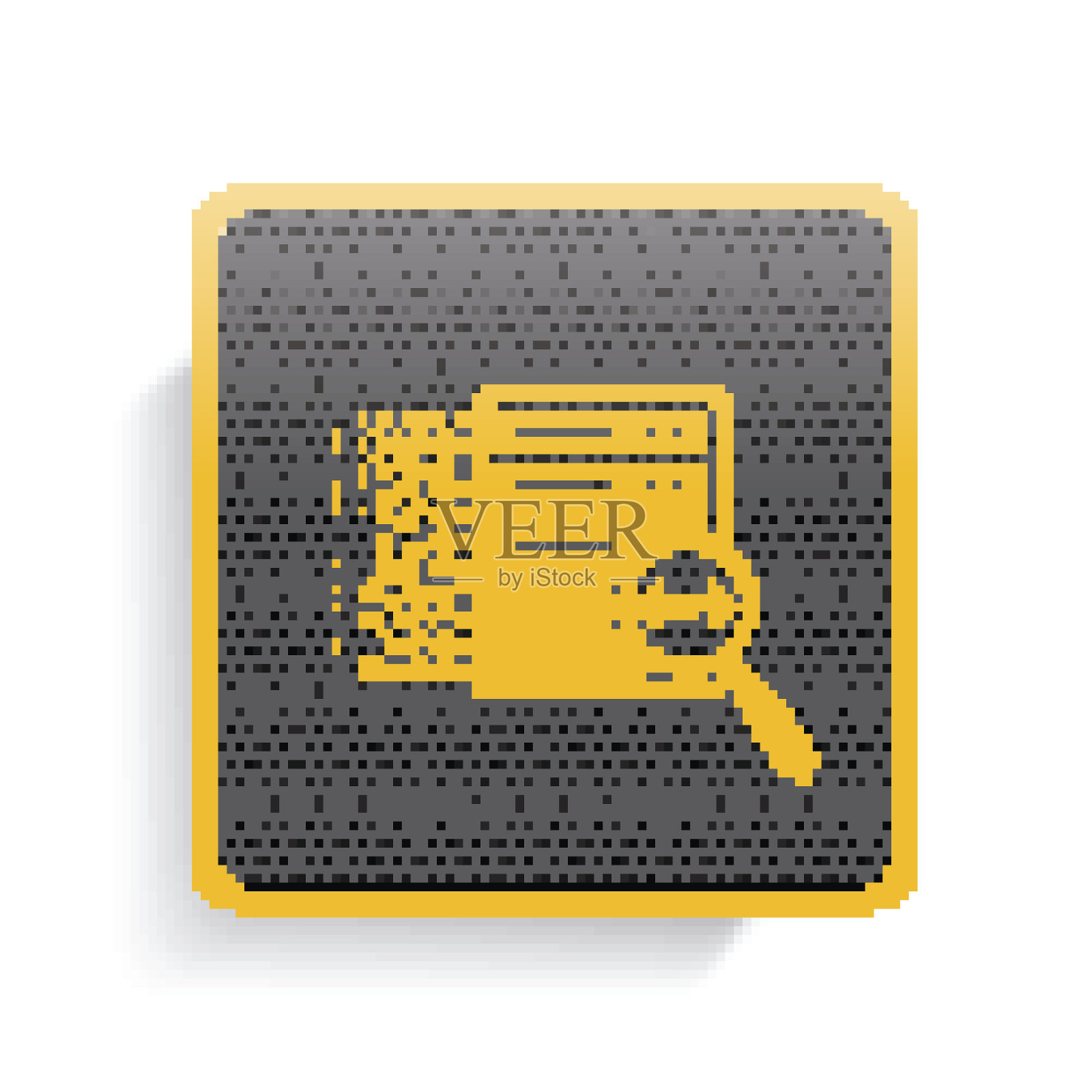 数据库图标按钮，干净的矢量图标素材