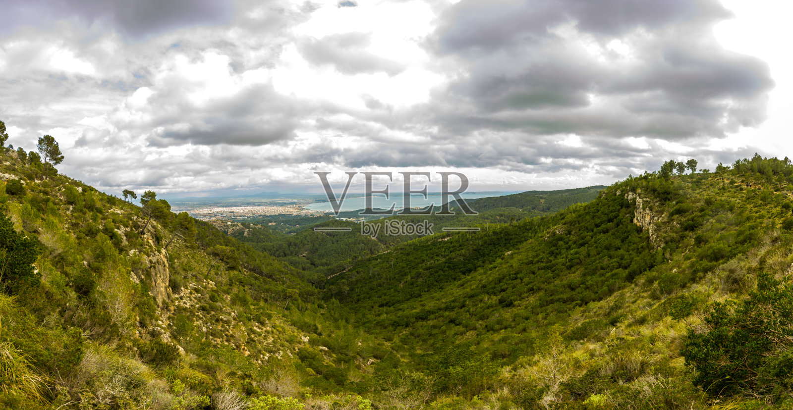 令人惊叹的全景纳布格萨地中海马略卡帕尔马马略卡西班牙照片摄影图片