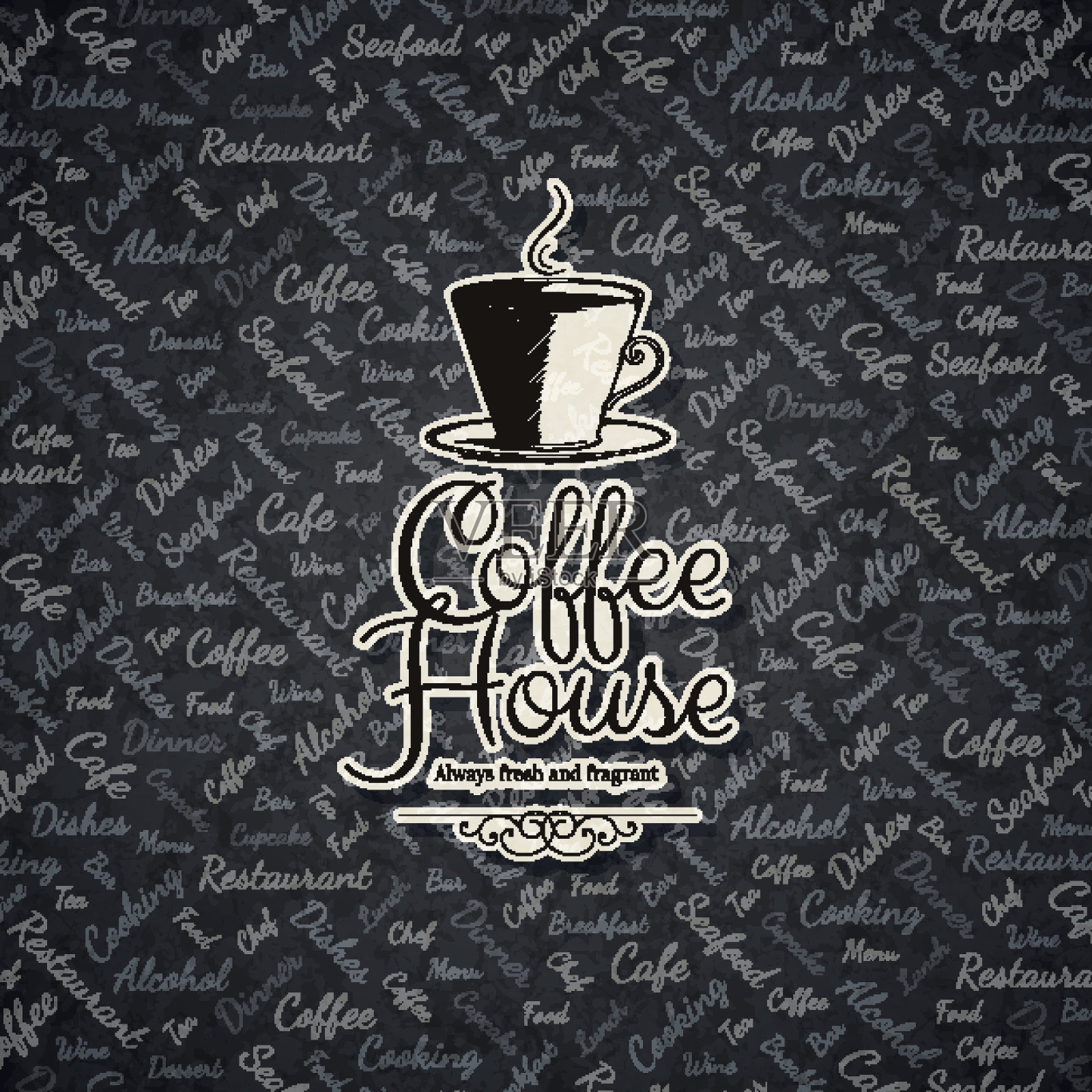 菜单为餐厅，咖啡厅，酒吧，咖啡厅插画图片素材