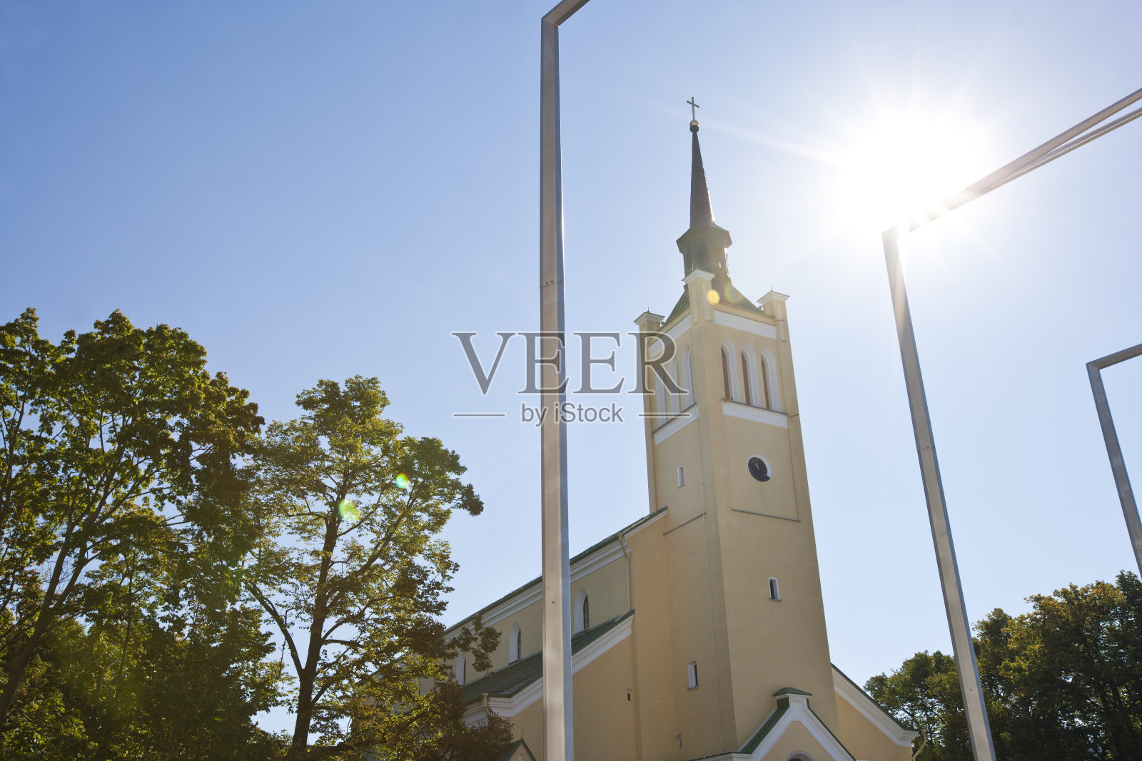 爱沙尼亚塔林的教堂照片摄影图片
