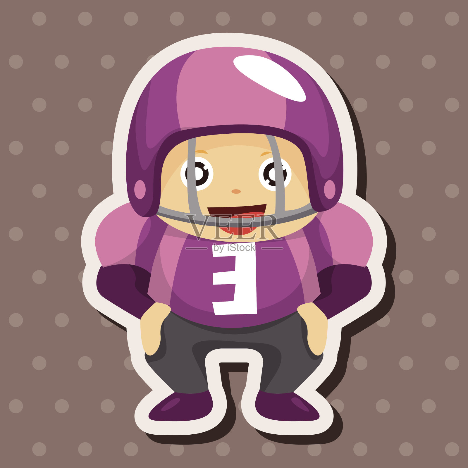 足球运动员主题元素插画图片素材