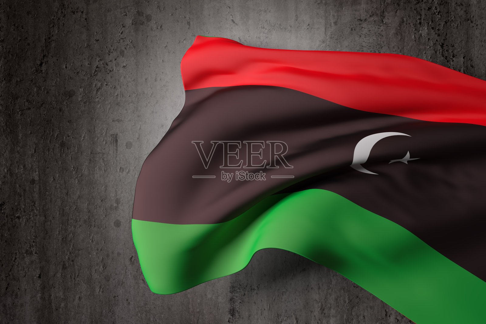 利比亚国旗照片摄影图片