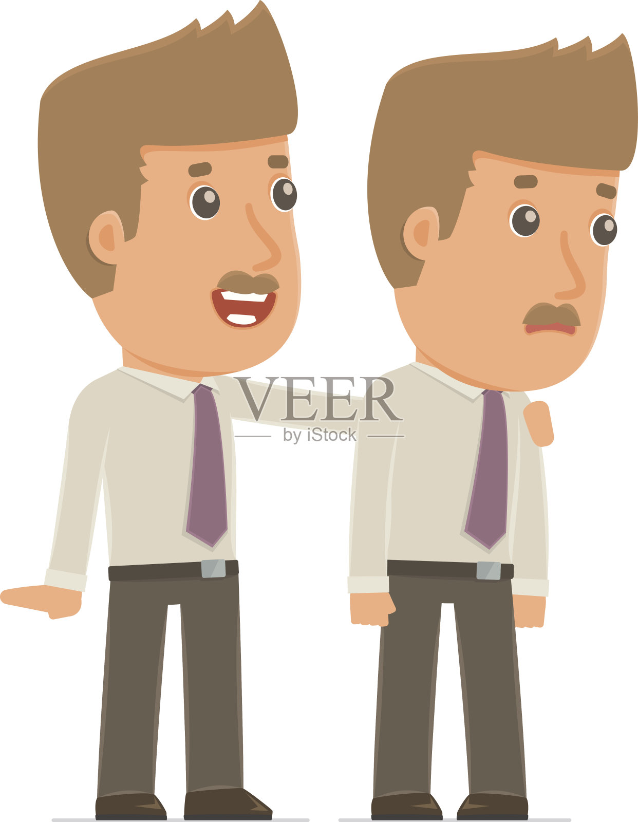 经纪人关心并帮助他的朋友设计元素图片