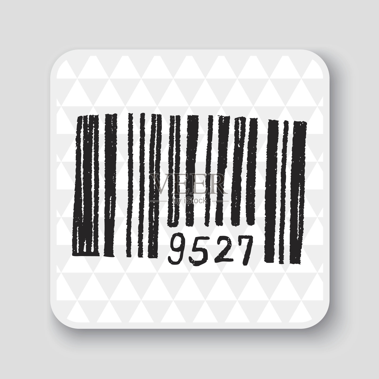 涂鸦条形码插画图片素材