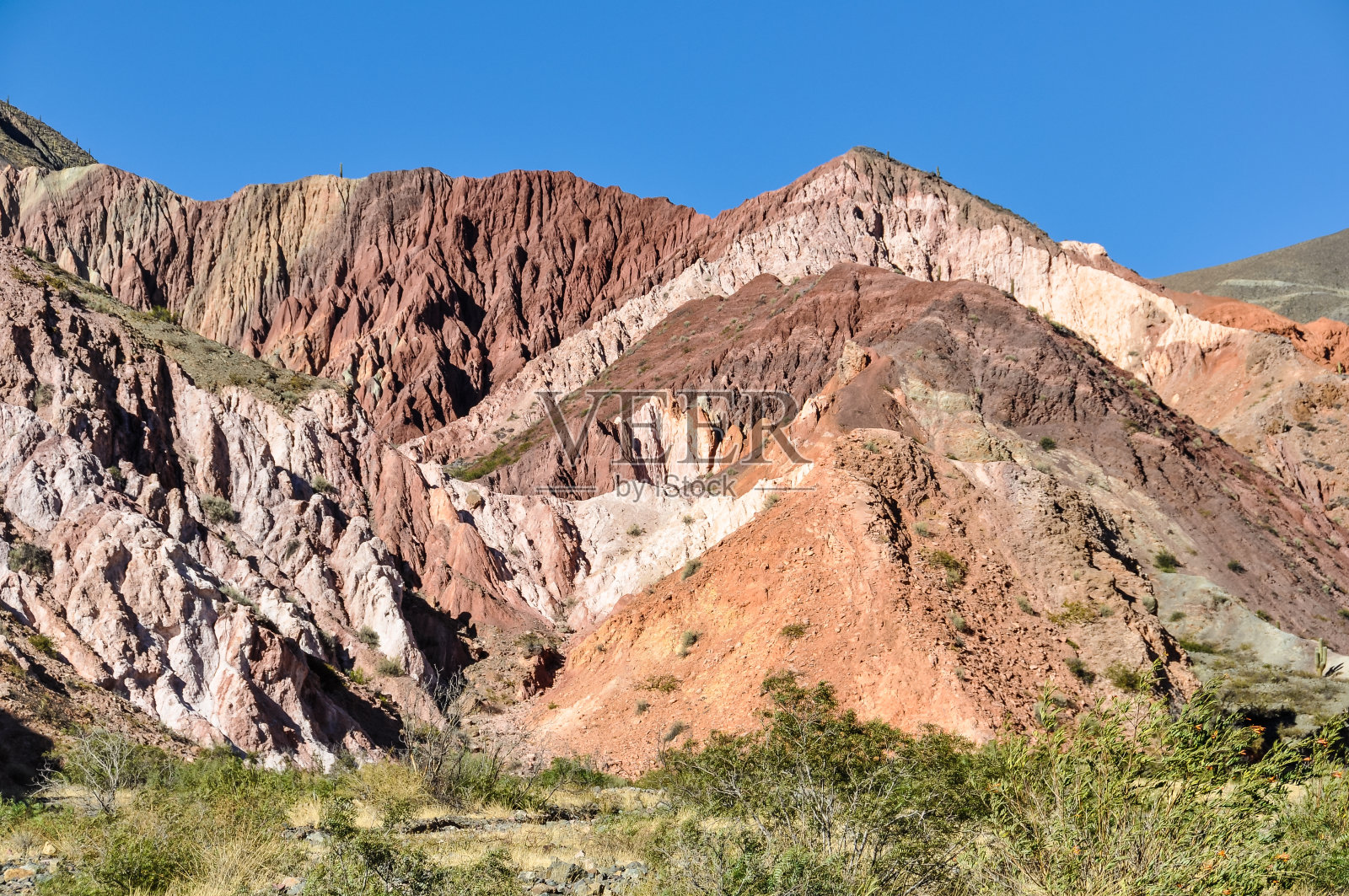 Cerro de los Siete colors, Purnamarca，阿根廷照片摄影图片