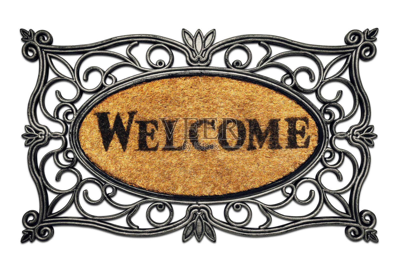 欢迎门垫照片摄影图片