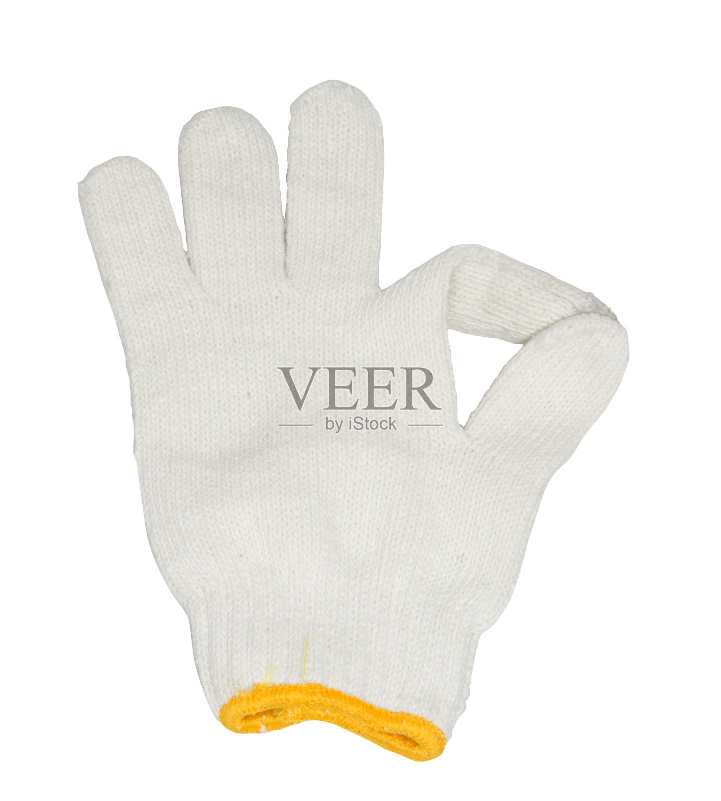 白手套表示OK照片摄影图片