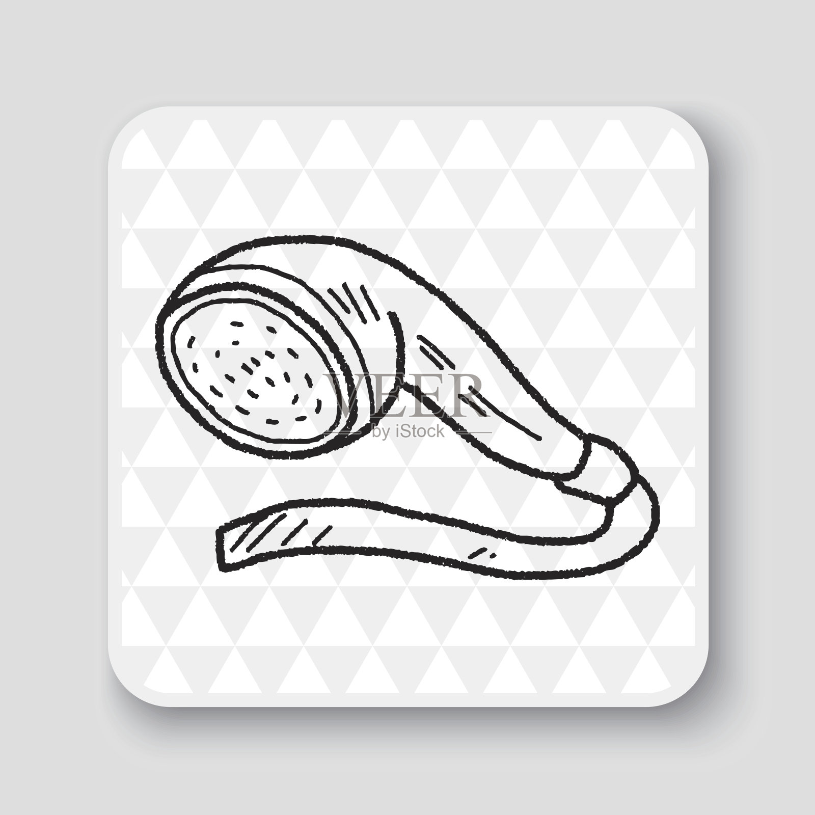 莲蓬头涂鸦插画图片素材