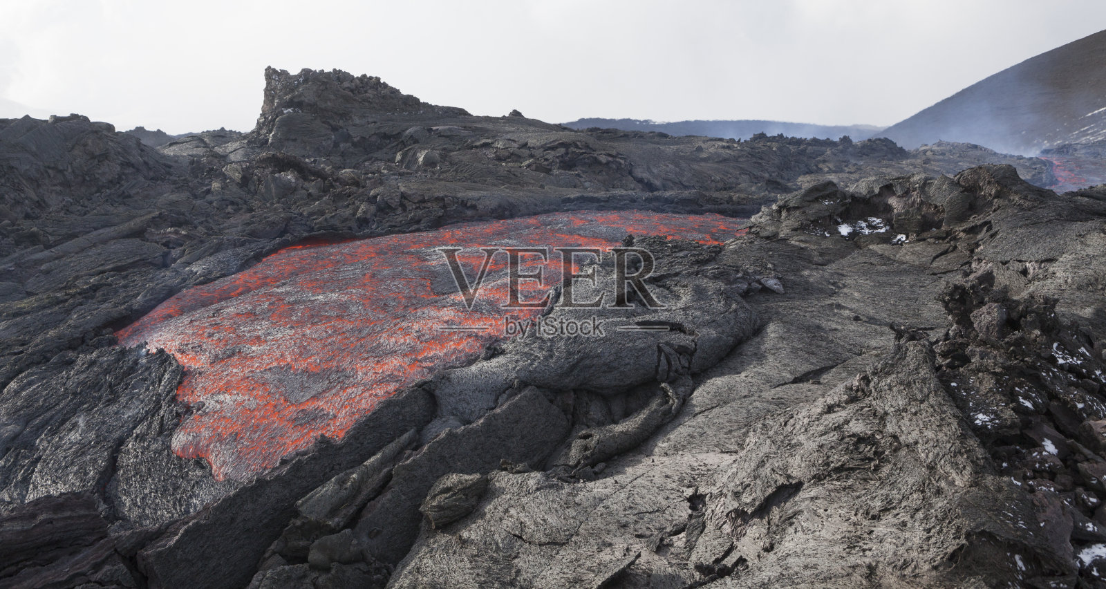 熔岩湖照片摄影图片