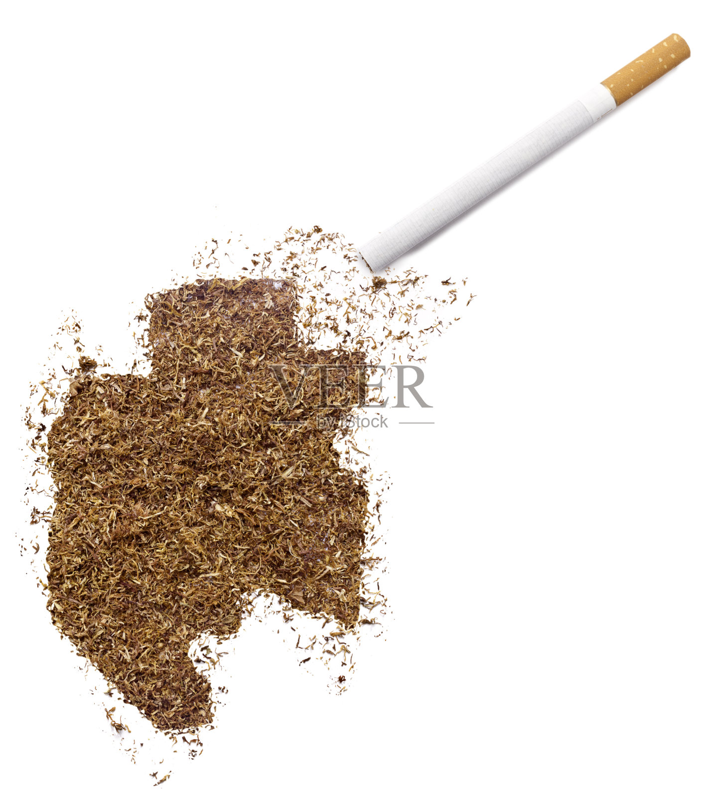 加蓬造型香烟及烟草(系列)照片摄影图片