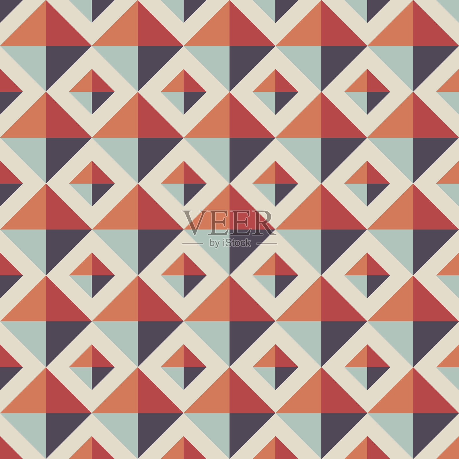 抽象无缝几何图案。插画图片素材