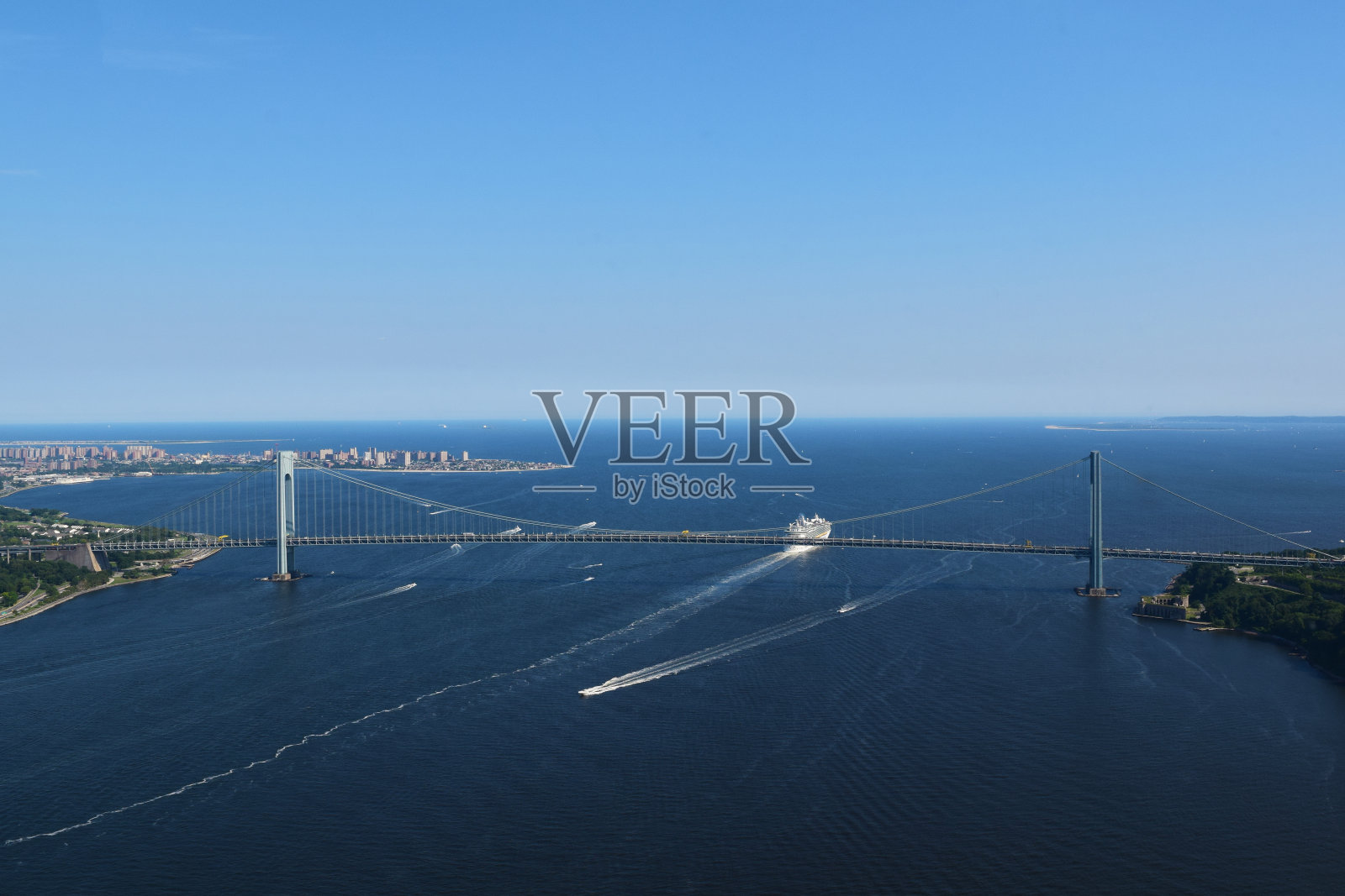 维拉萨诺海峡大桥，纽约市照片摄影图片
