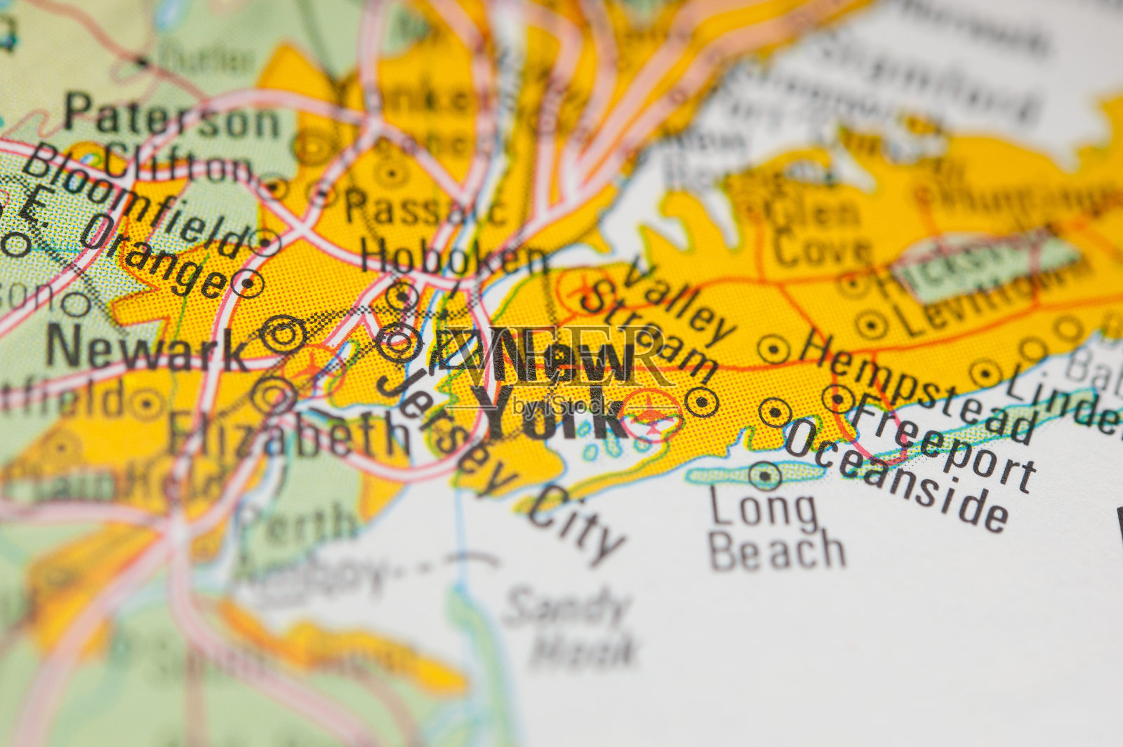 美国纽约地图照片摄影图片