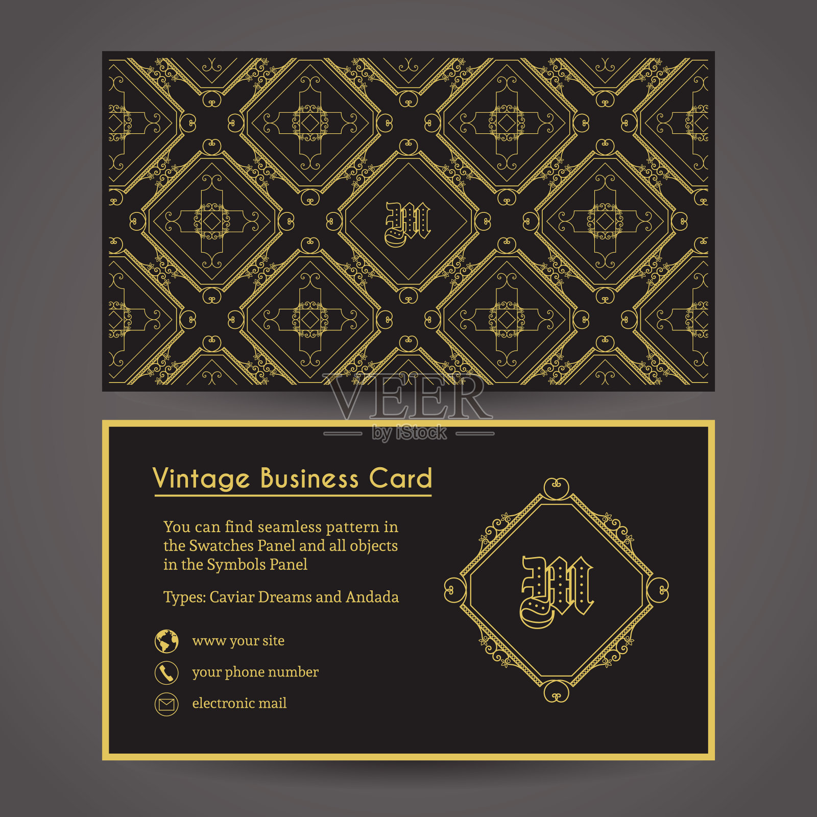 矢量名片模板插画图片素材