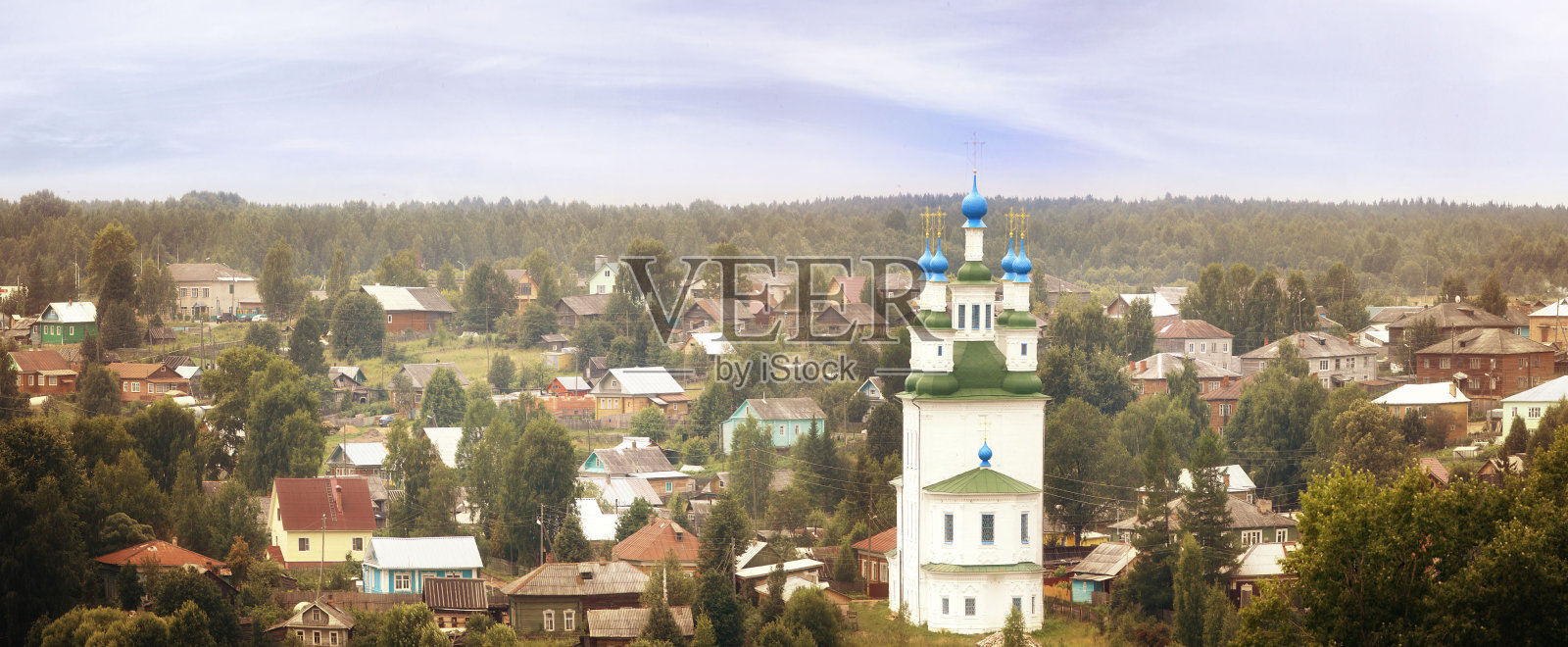 全景景观东正教教堂照片摄影图片