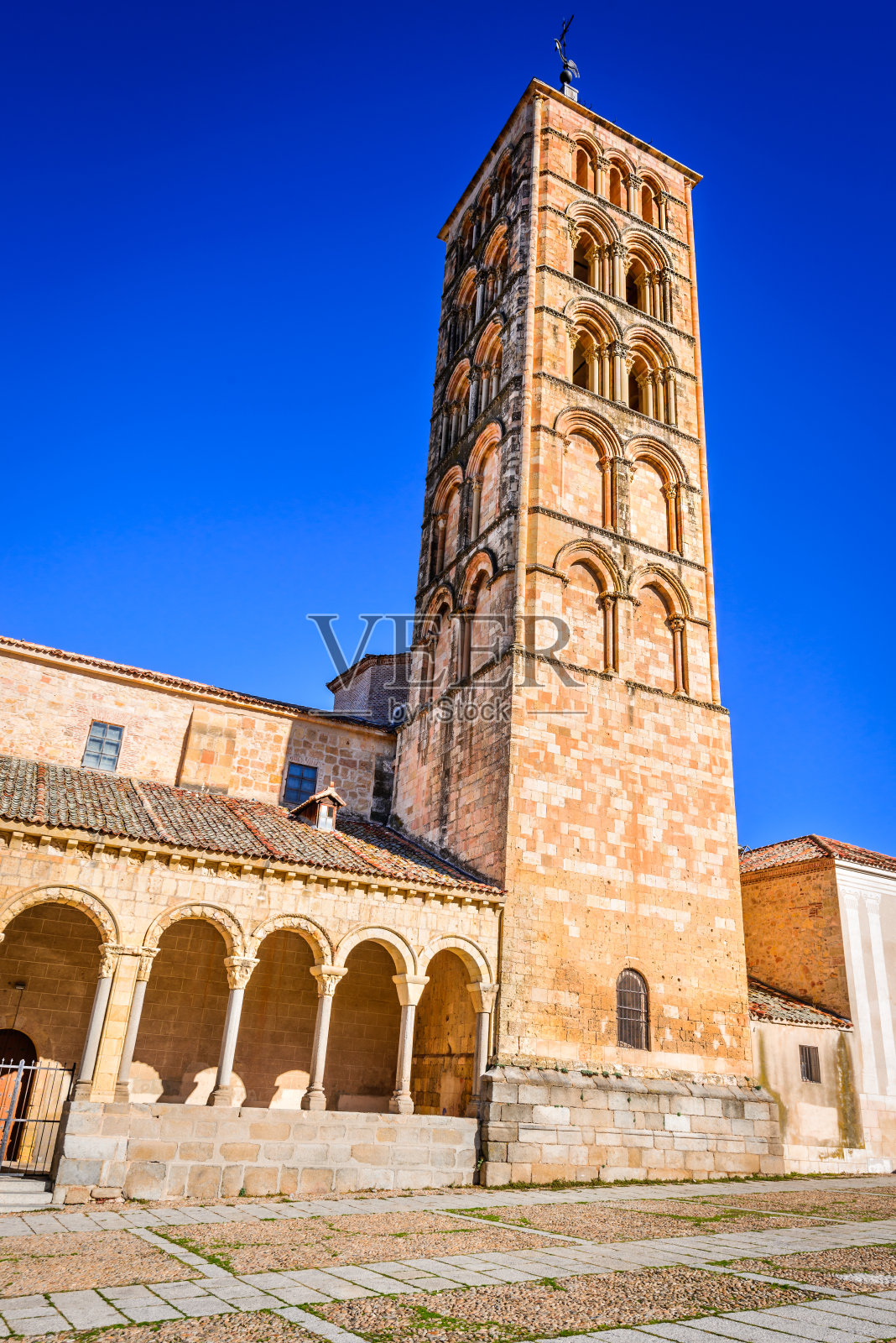 西班牙塞哥维亚 - 圣埃斯特万广场照片摄影图片