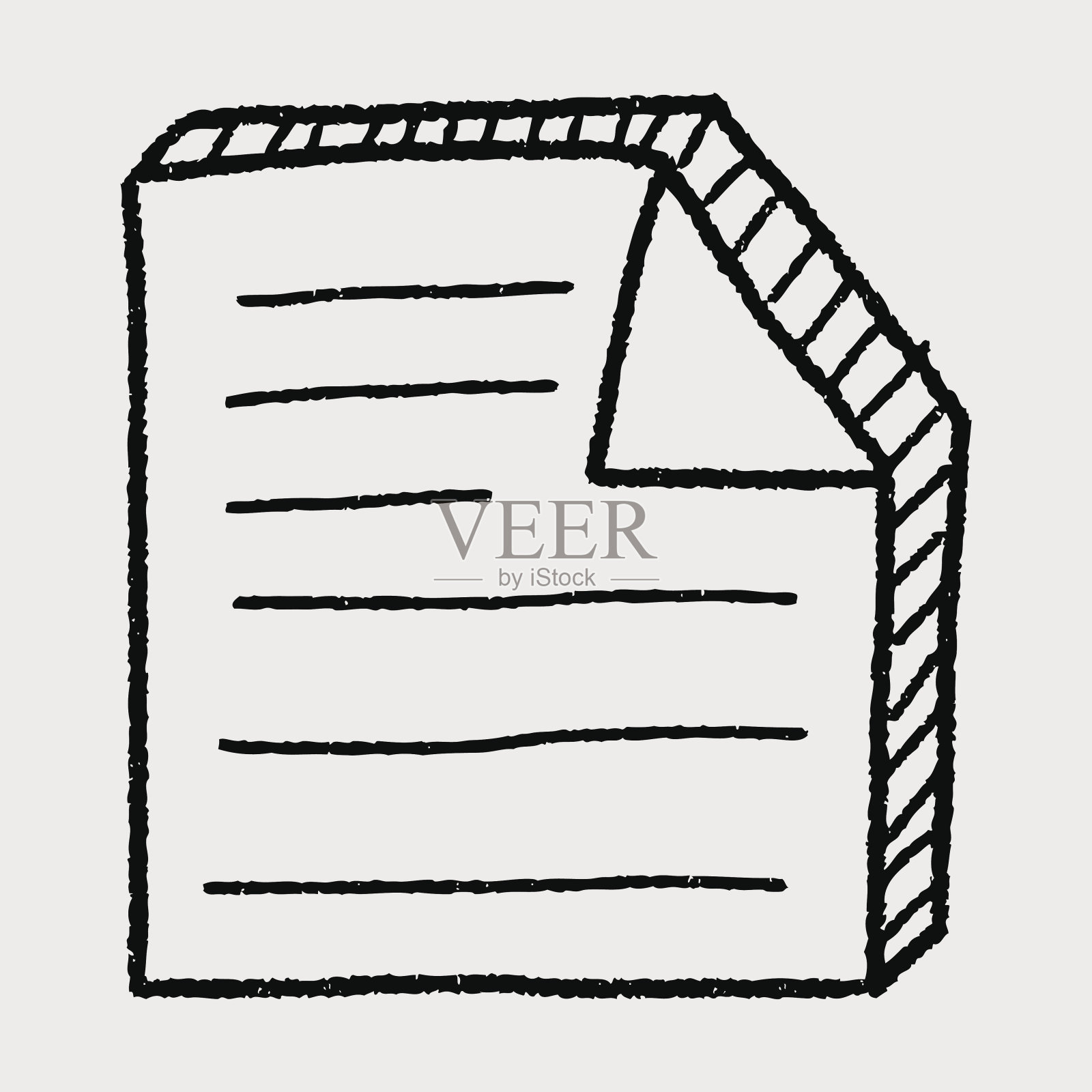 涂鸦的文档插画图片素材