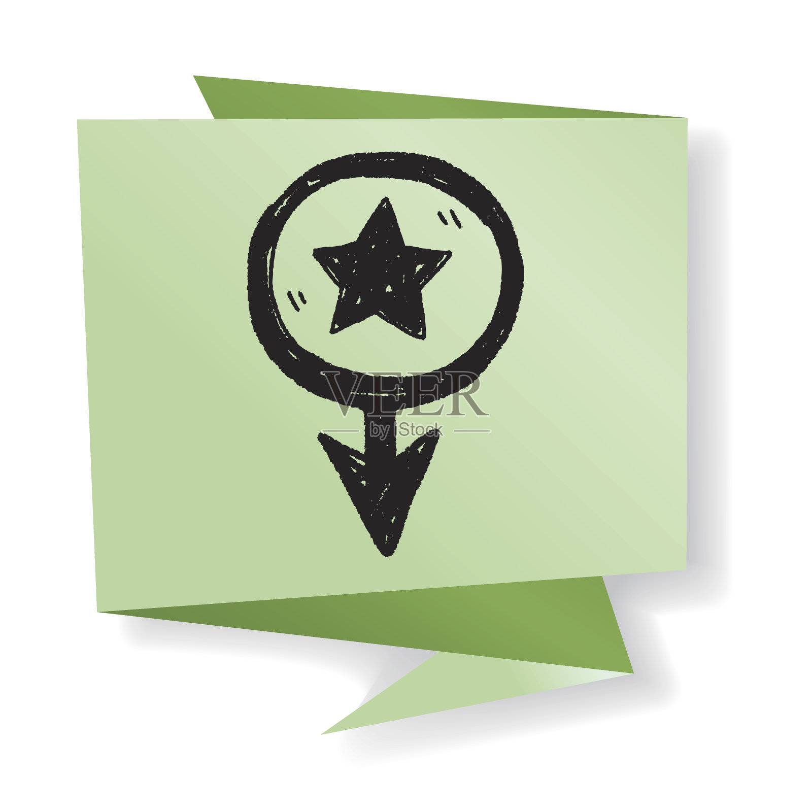 地图位置涂鸦插画图片素材