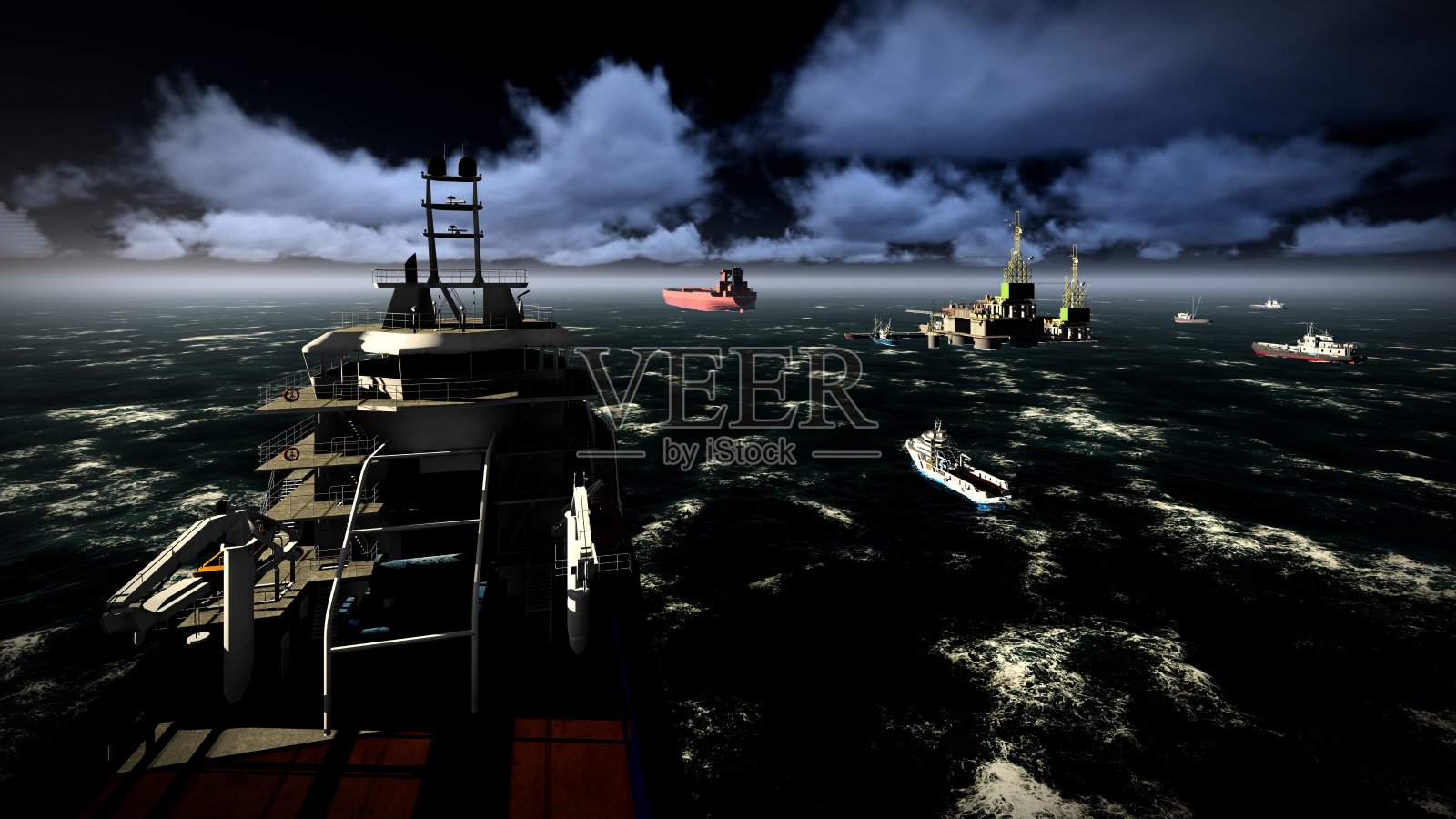 石油钻井平台照片摄影图片