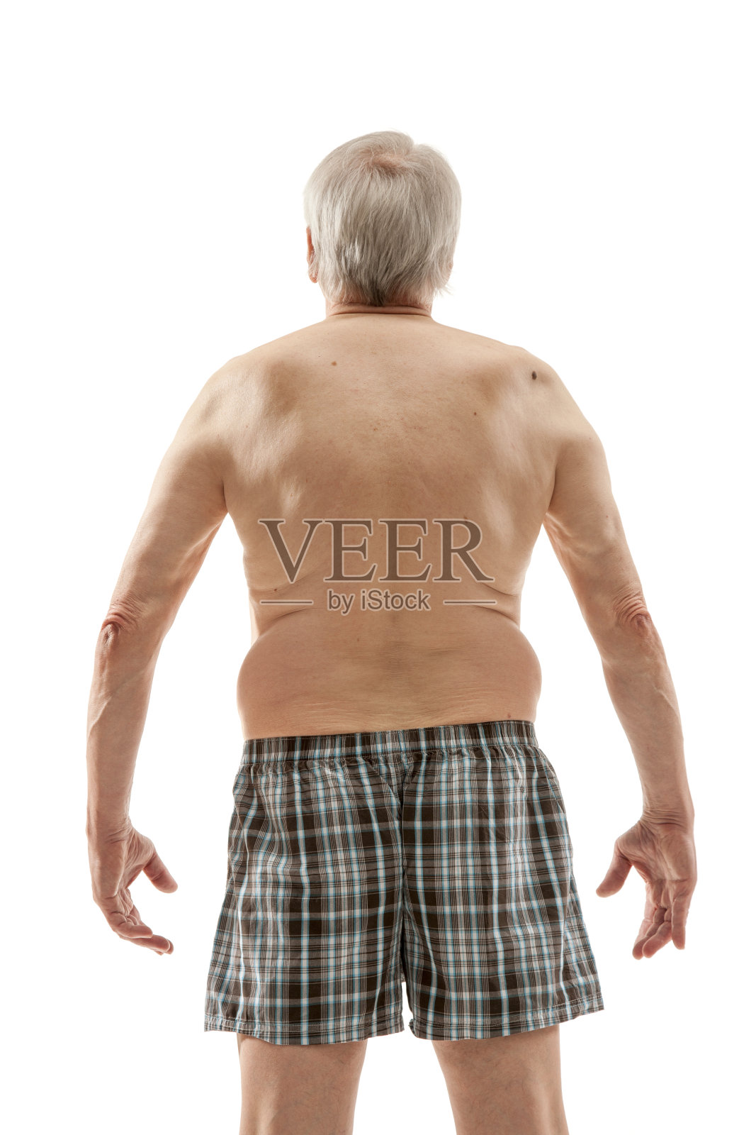 裸老男人背照片摄影图片
