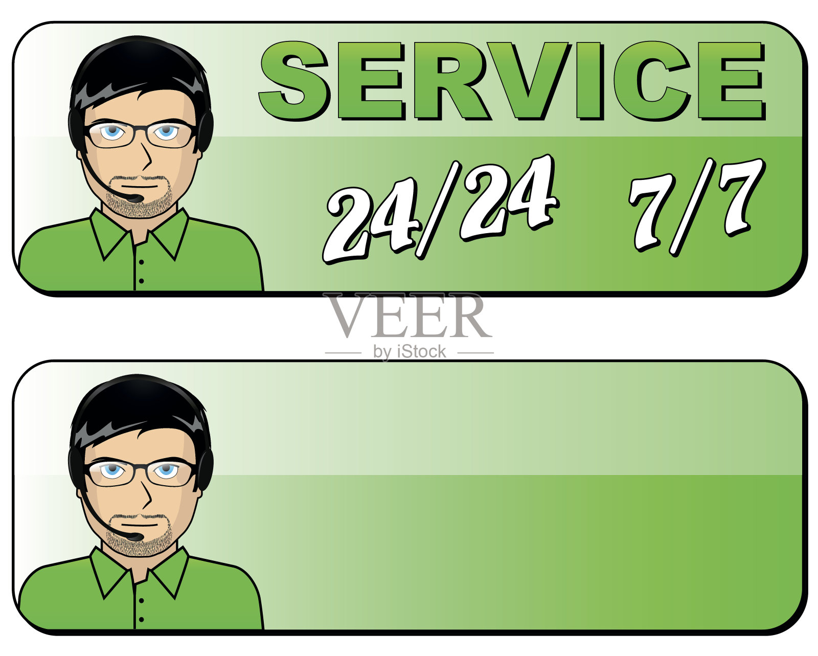 向量服务图标插画图片素材