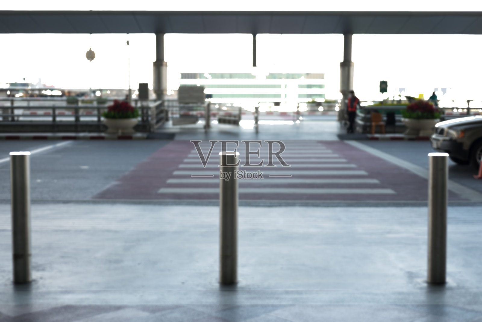 抽象模糊背景泰国机场照片摄影图片