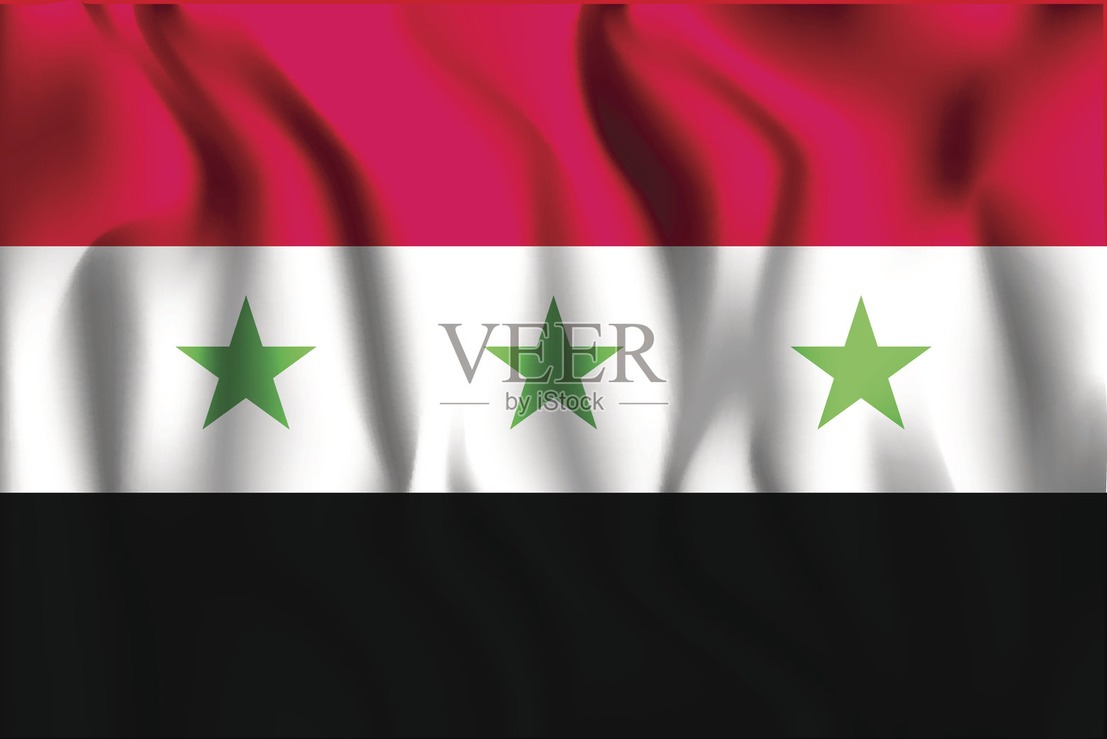 旧版本的伊拉克国旗。矩形图标插画图片素材