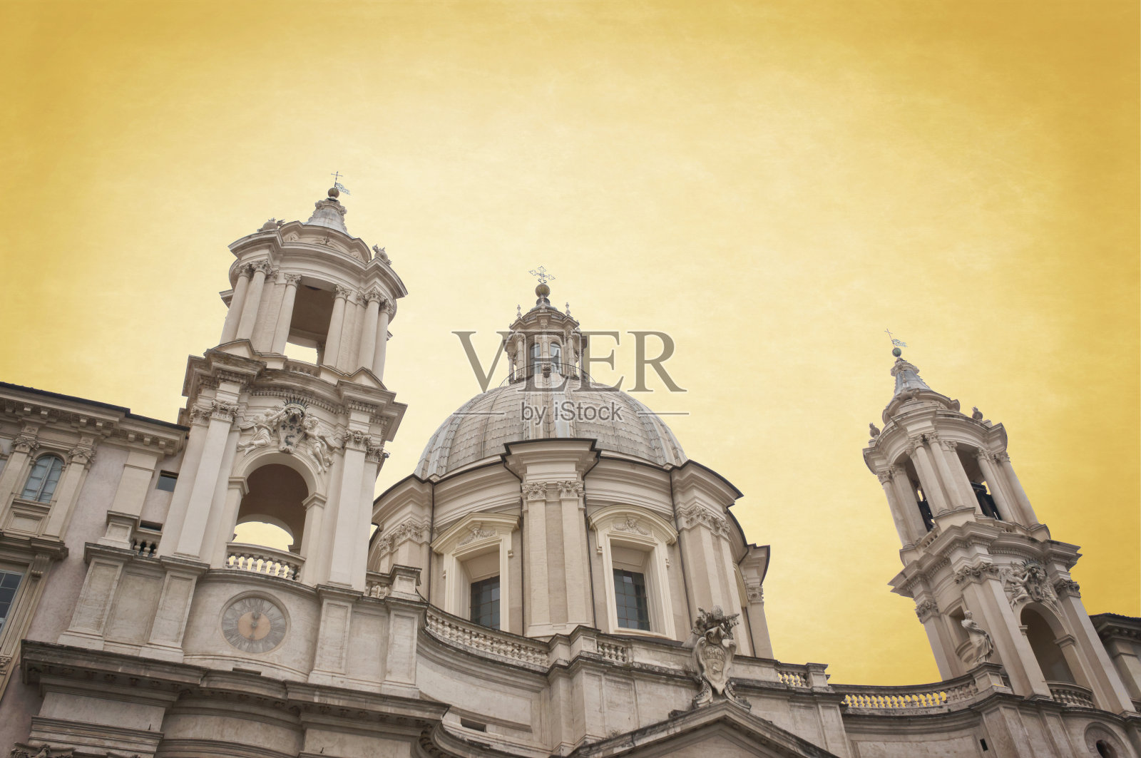 意大利罗马，纳沃纳广场的圣阿格内斯教堂照片摄影图片