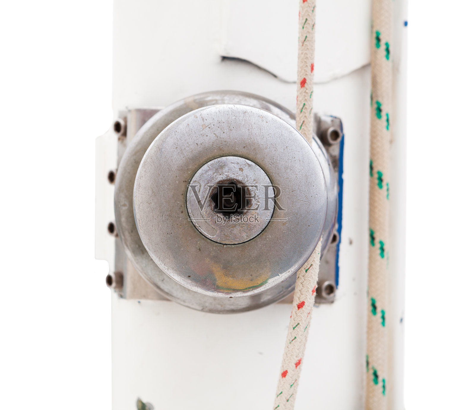 帆船滑车和绳索细节照片摄影图片