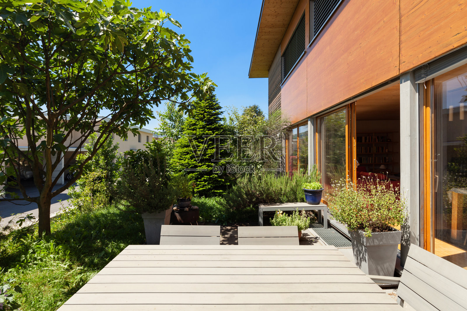 户外木制的房子,照片摄影图片