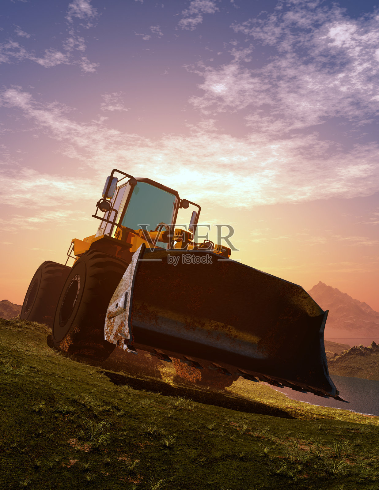 拖拉机照片摄影图片