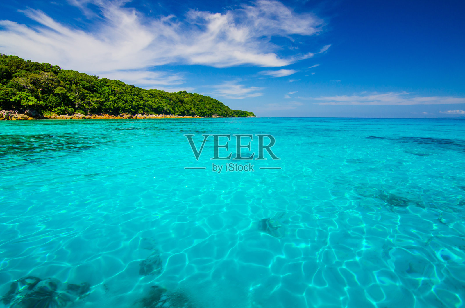 美丽的大海和海滩在塔柴，斯米兰，泰国照片摄影图片