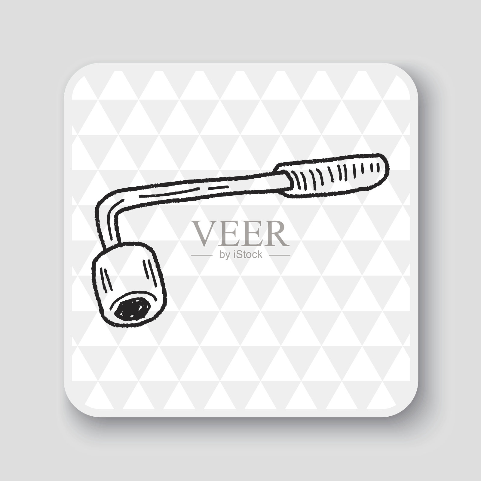 扳手涂鸦设计元素图片