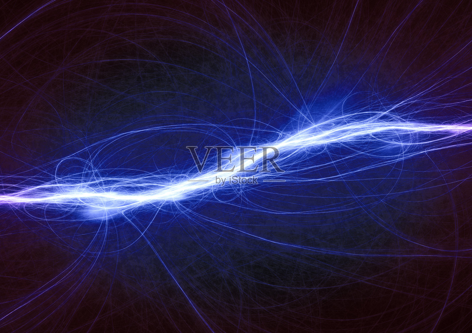 蓝色喷点闪电照片摄影图片