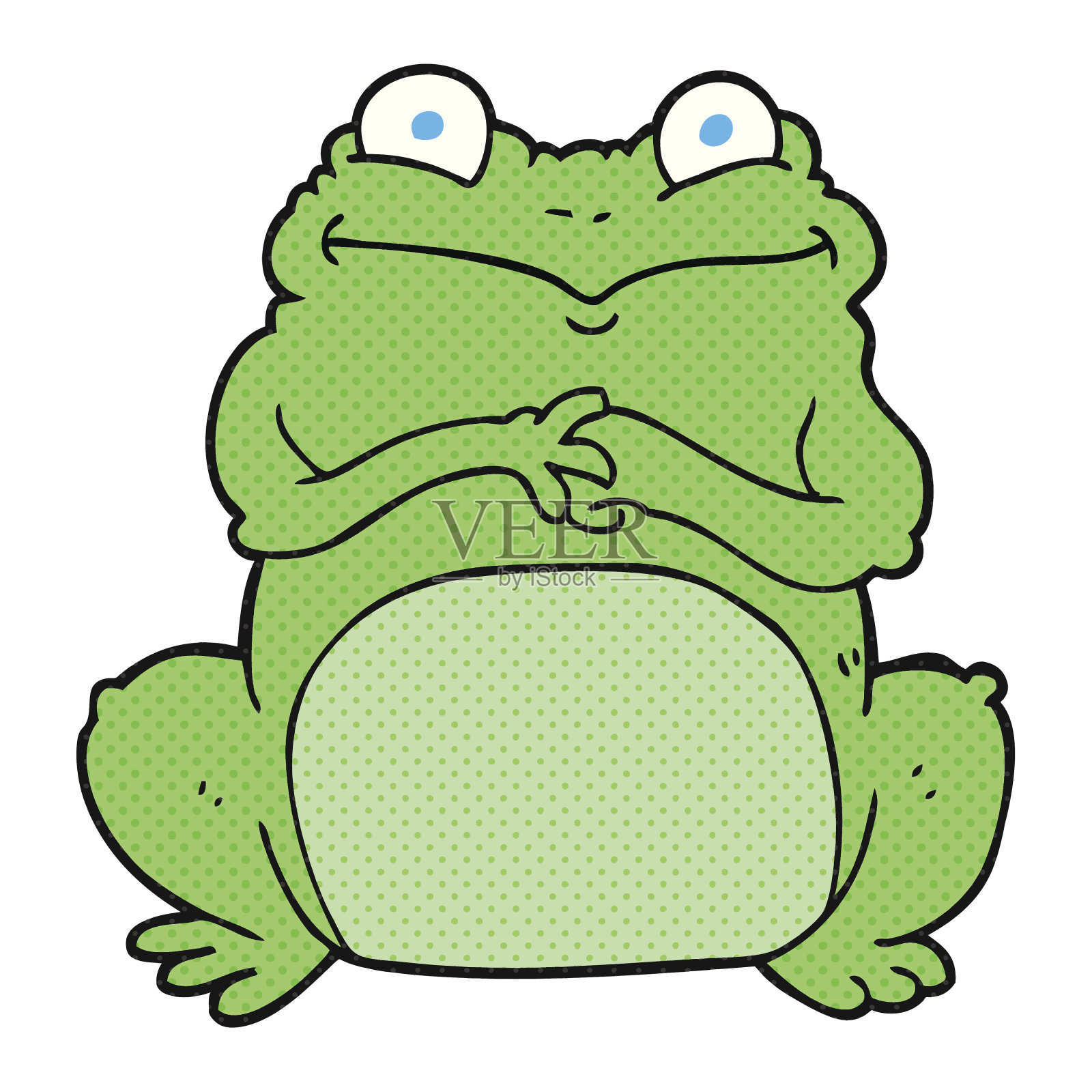 卡通有趣的青蛙插画图片素材