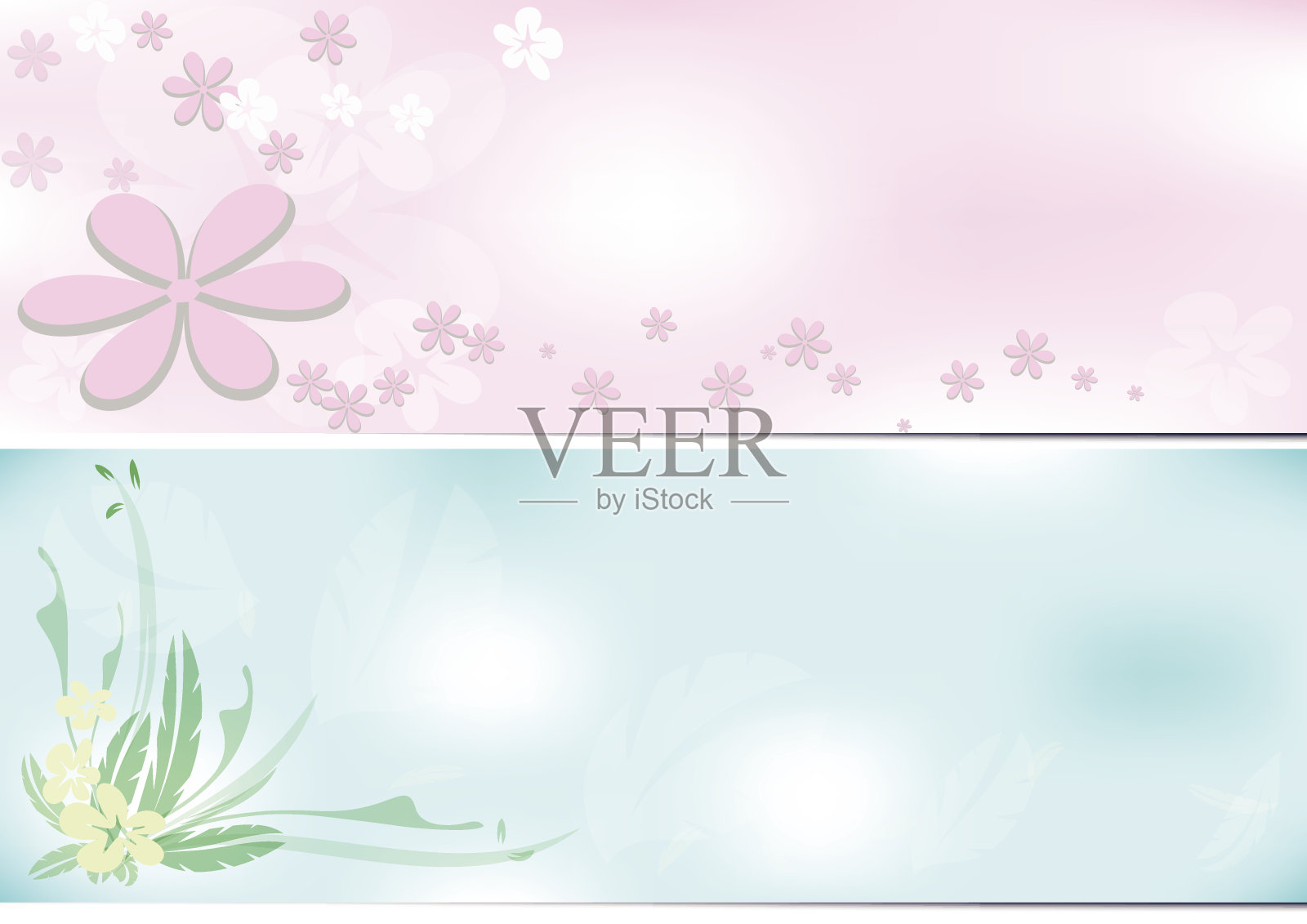 花的背景插画图片素材