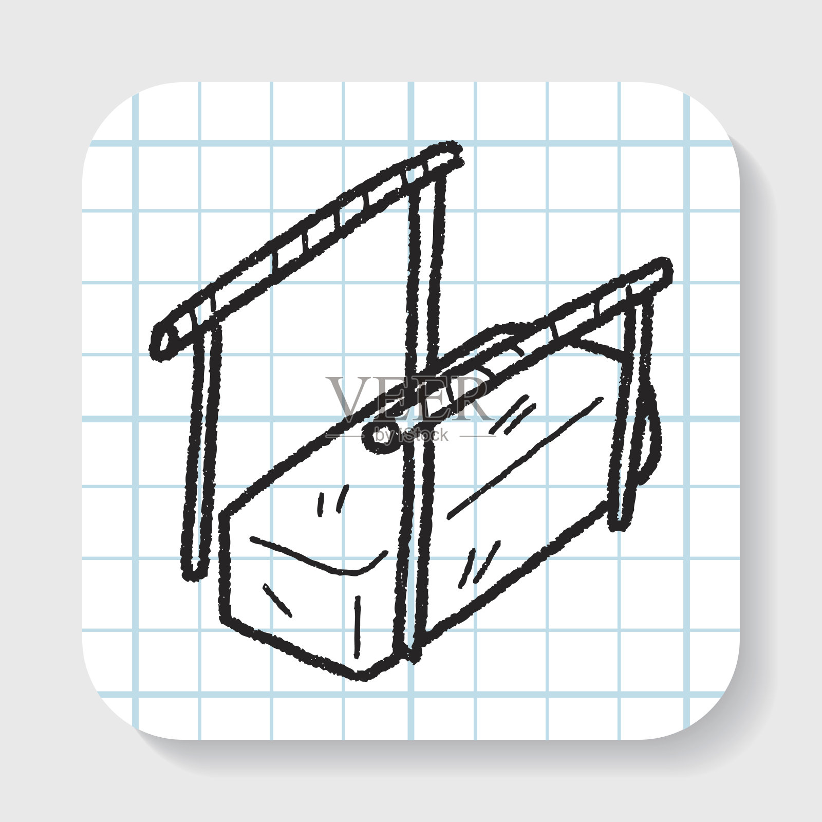 双杠涂鸦插画图片素材