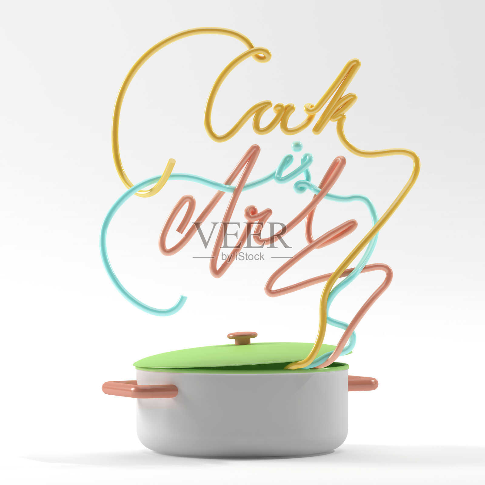 库克是艺术引用pot现代3D渲染照片摄影图片